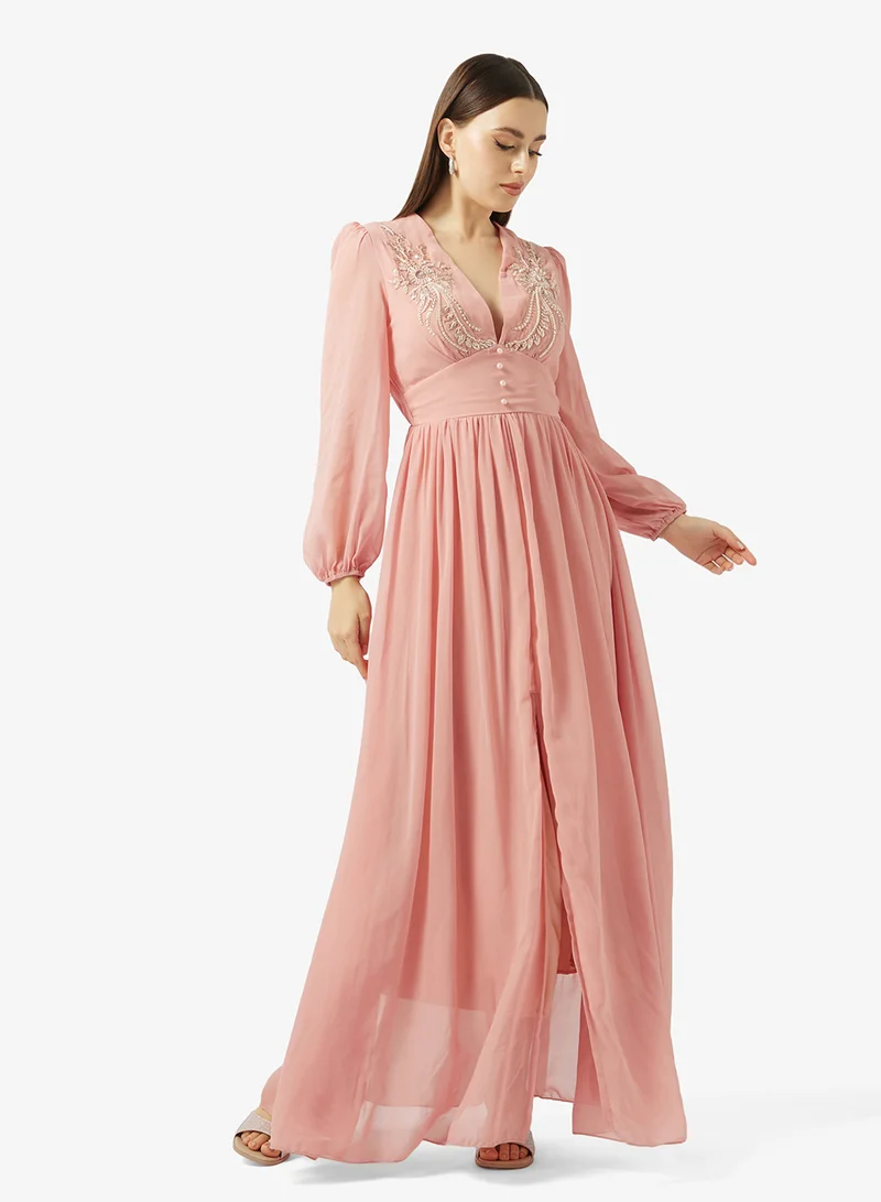 ايلا Puff Sleeve Dress